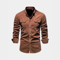 Camicia uomo con tasche e bottoni