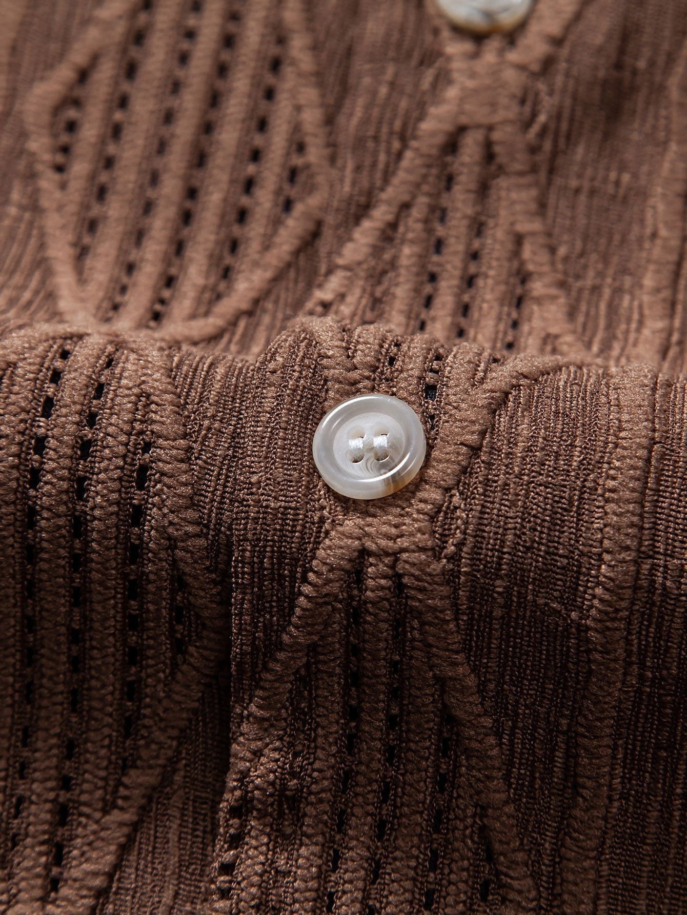 Camicia uomo con trama in rilievo