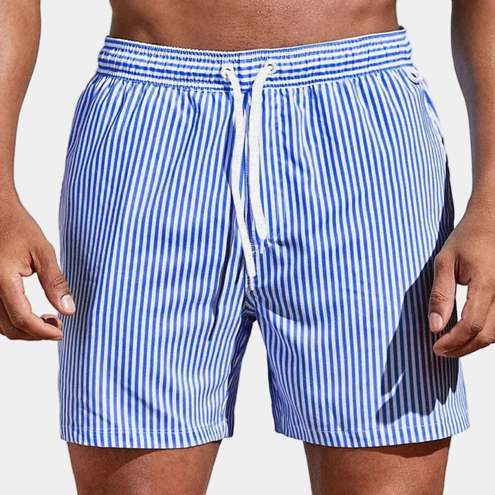 Costume da bagno uomo a righe con cordino