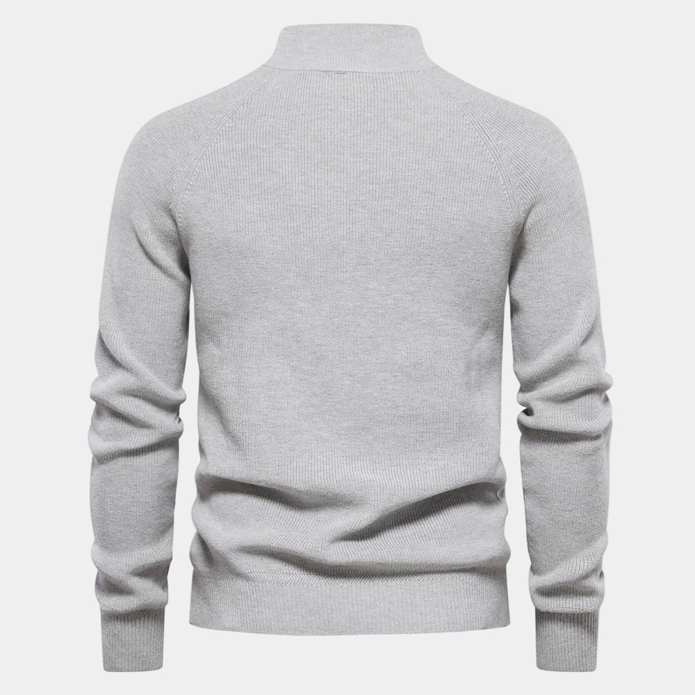 Maglione uomo mezza zip