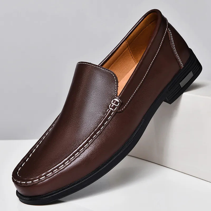 Men's Apron Toe Slip-On Loafers
