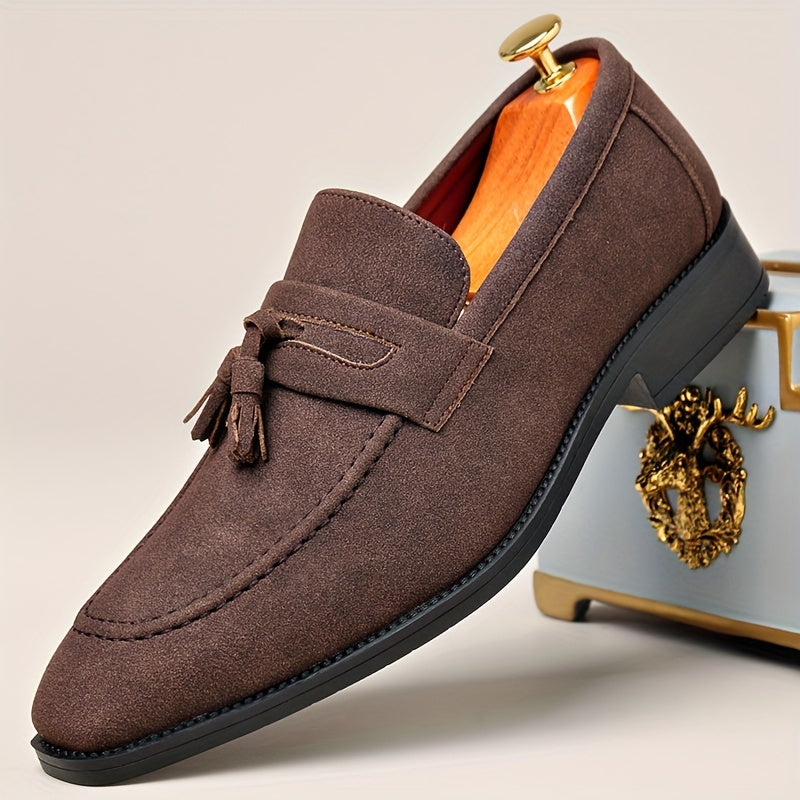 Men's Apron Toe Tassel Loafers