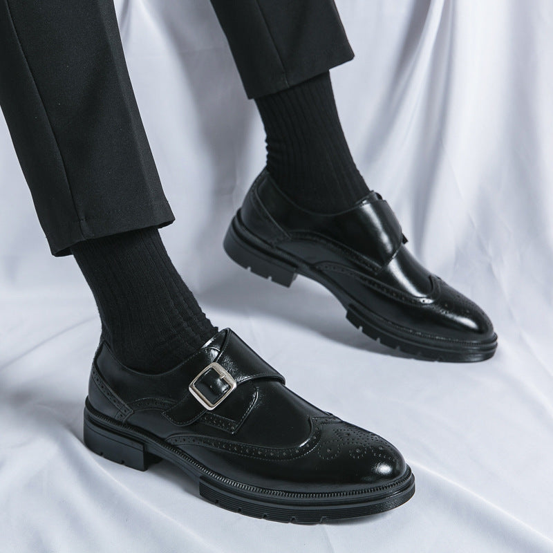 Men's Buckle Monk Strap Shoes