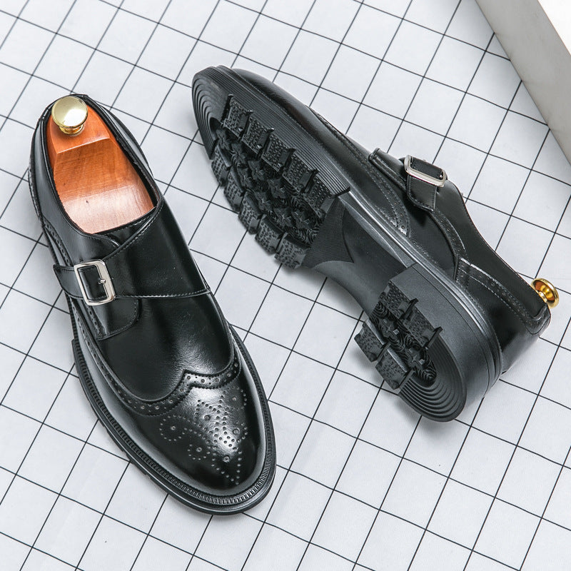 Men's Buckle Monk Strap Shoes