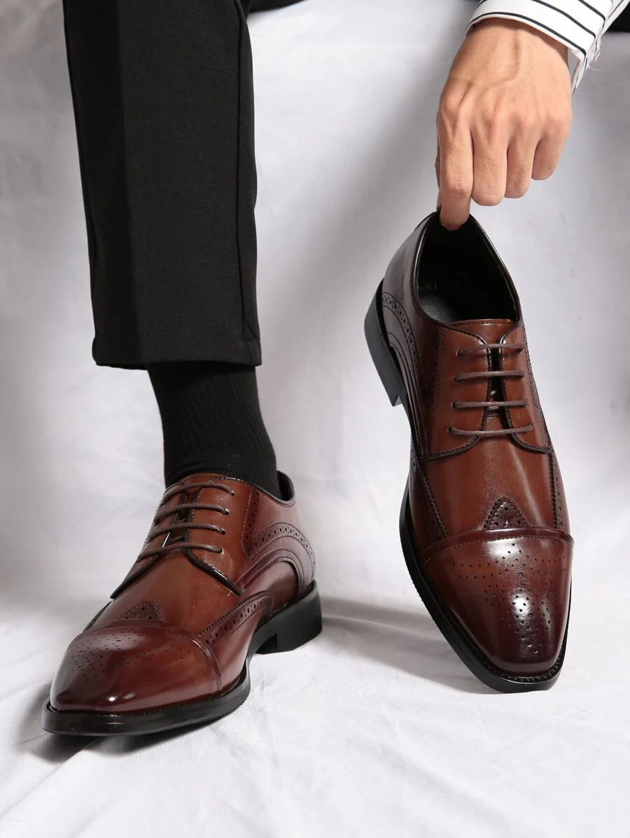Men's Cap Toe Oxford Shoes