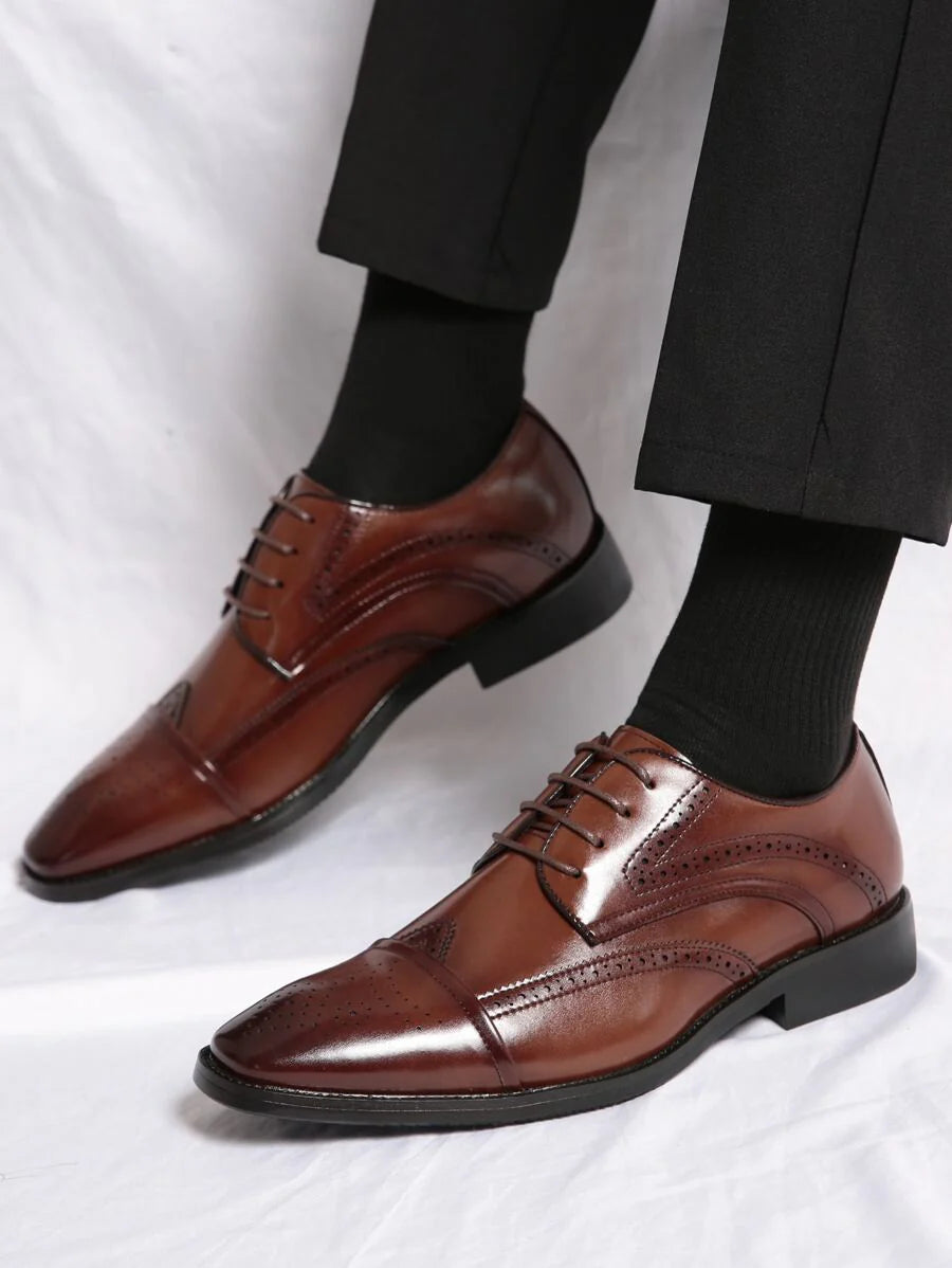 Men's Cap Toe Oxford Shoes