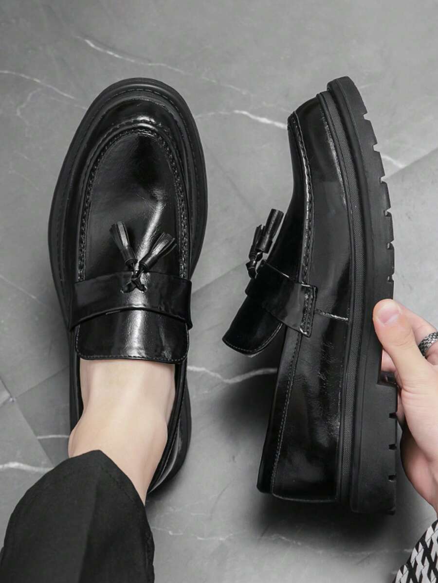 Men's Chunky Sole Tassel Loafers