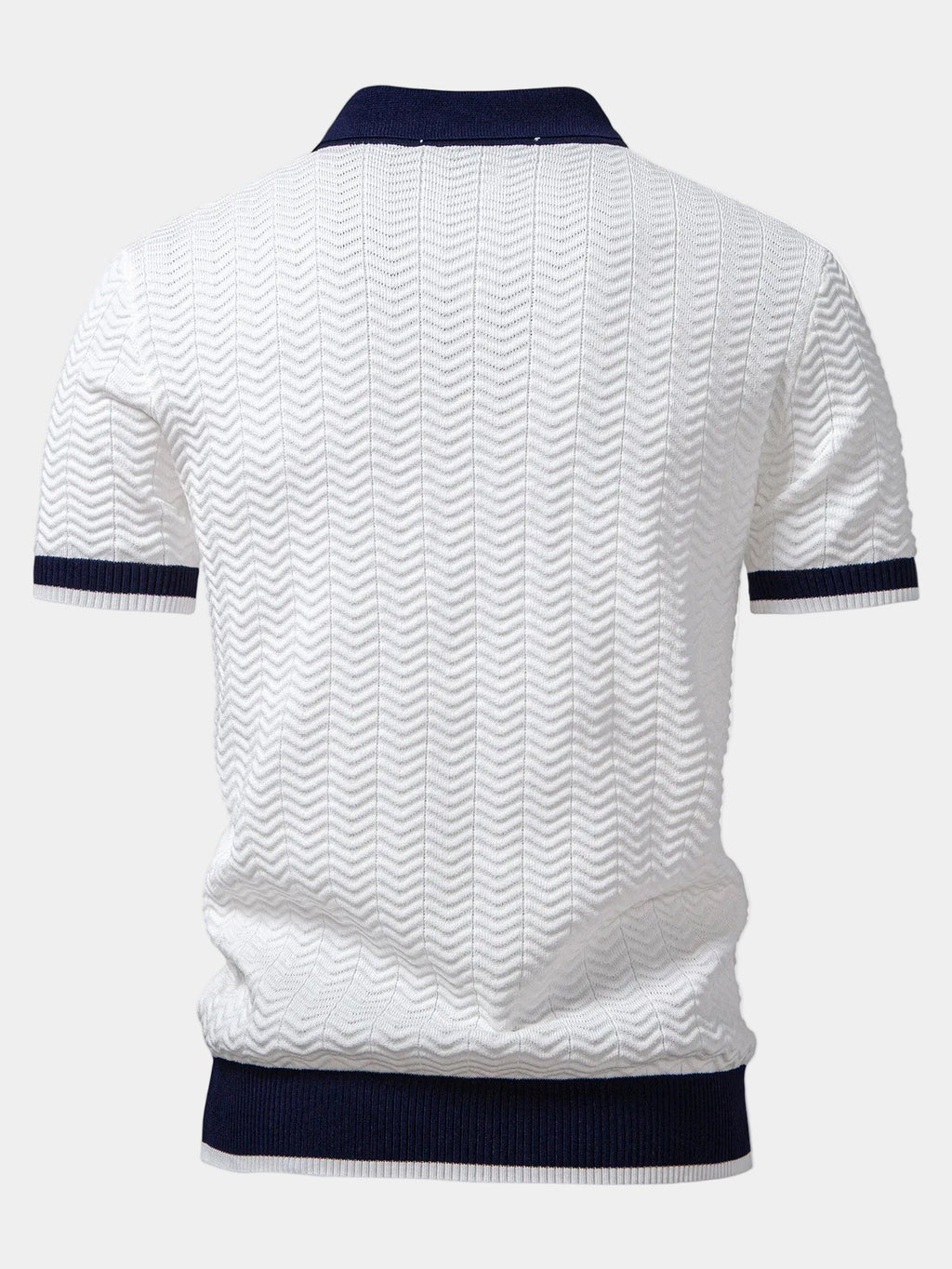 Men's Contrast Collar Polo Shirt