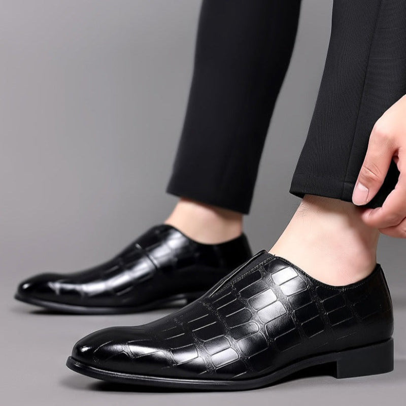 Men's Embossed Dress Loafers