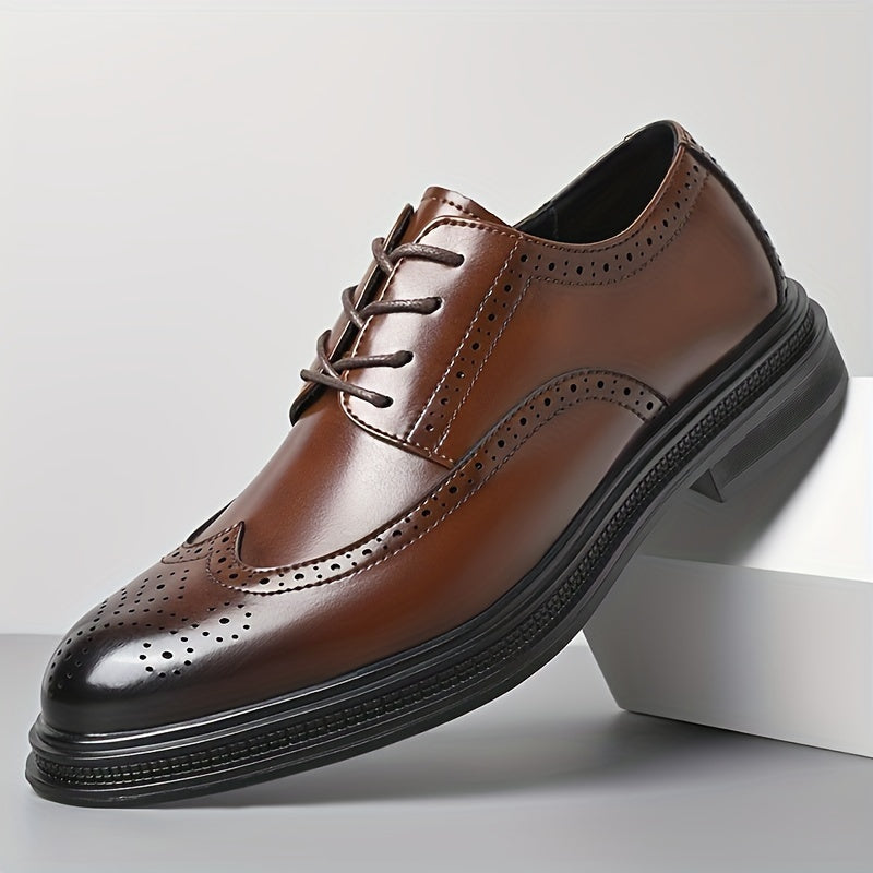 Men's Lace-Up Brogue Dress Shoes