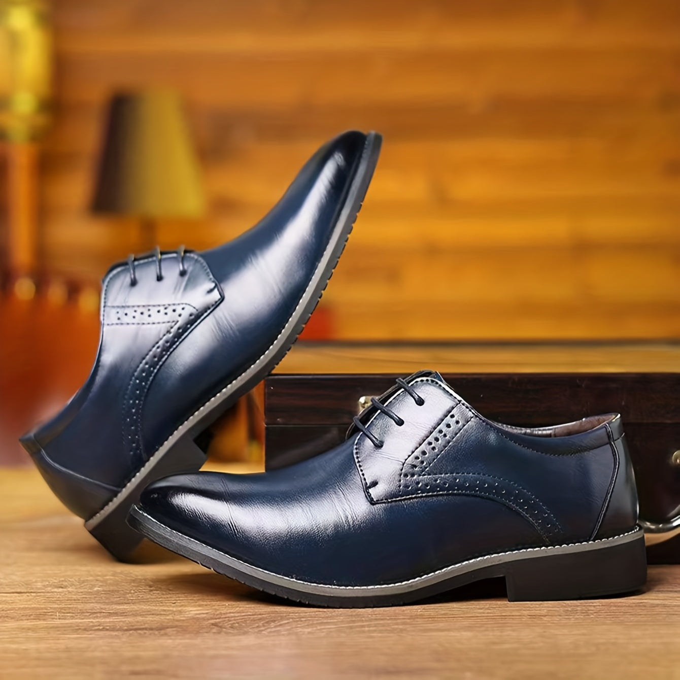 Men's Lace-Up Derby Shoes