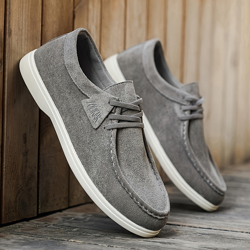 Men's Lace-Up Moc Toe Shoes