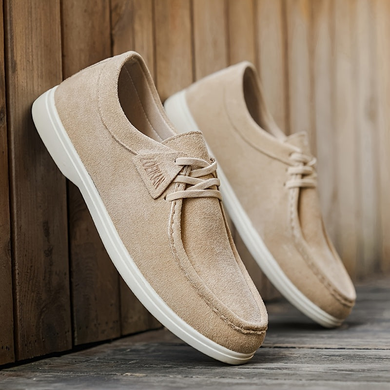 Men's Moc Toe Lace-Up Shoes