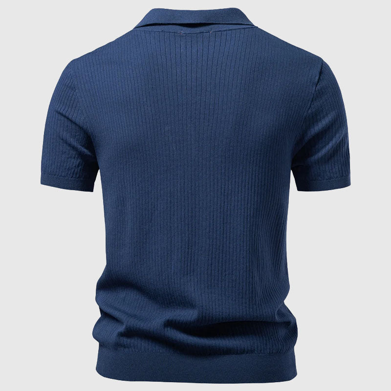 Men's Open Collar Polo Shirt