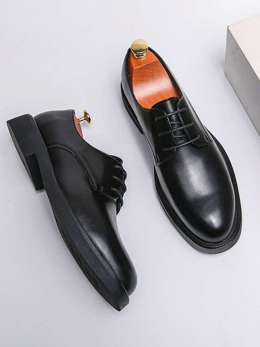 Men's Plain Toe Derby Shoes