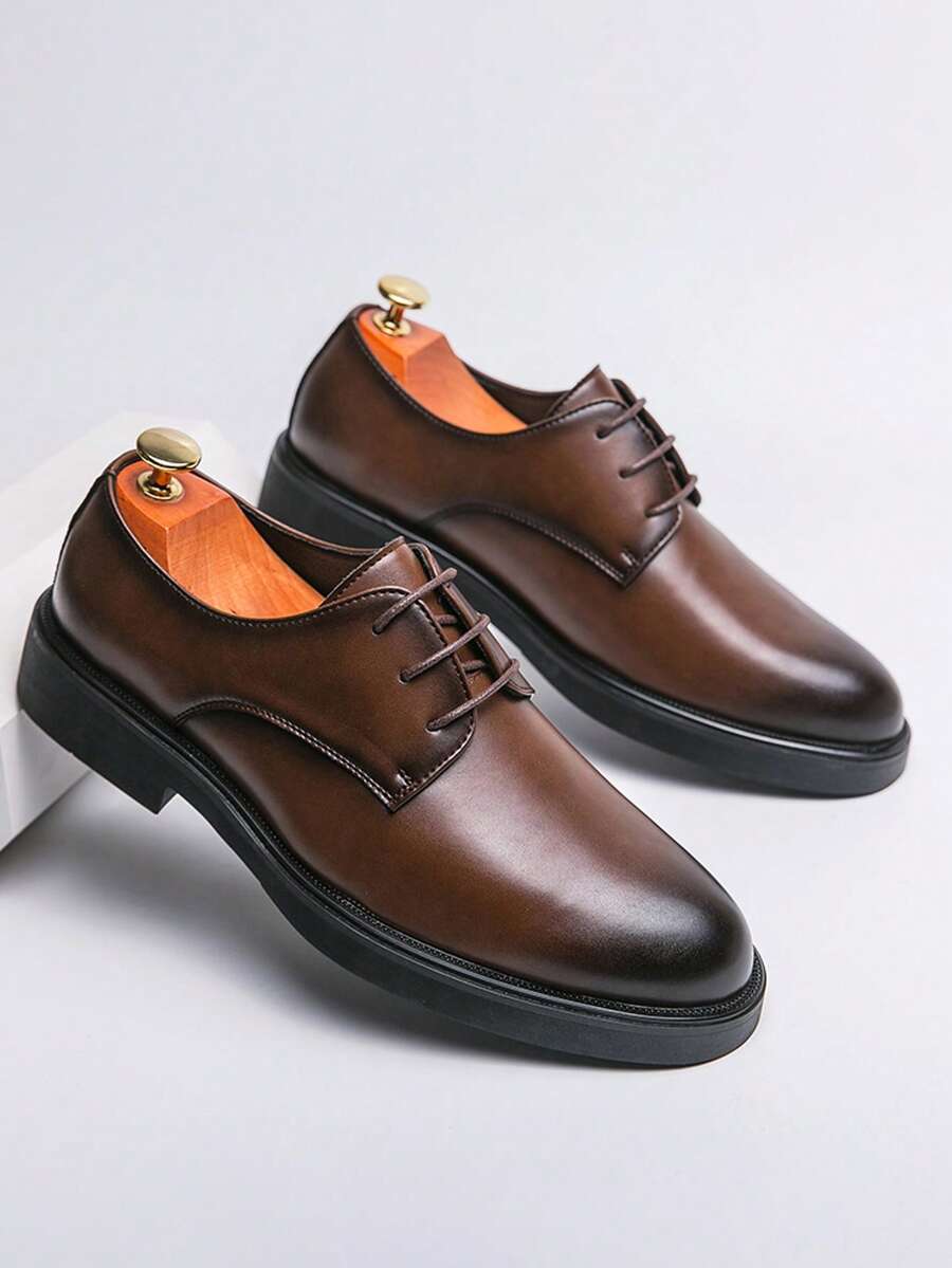 Men's Round Toe Derby Shoes