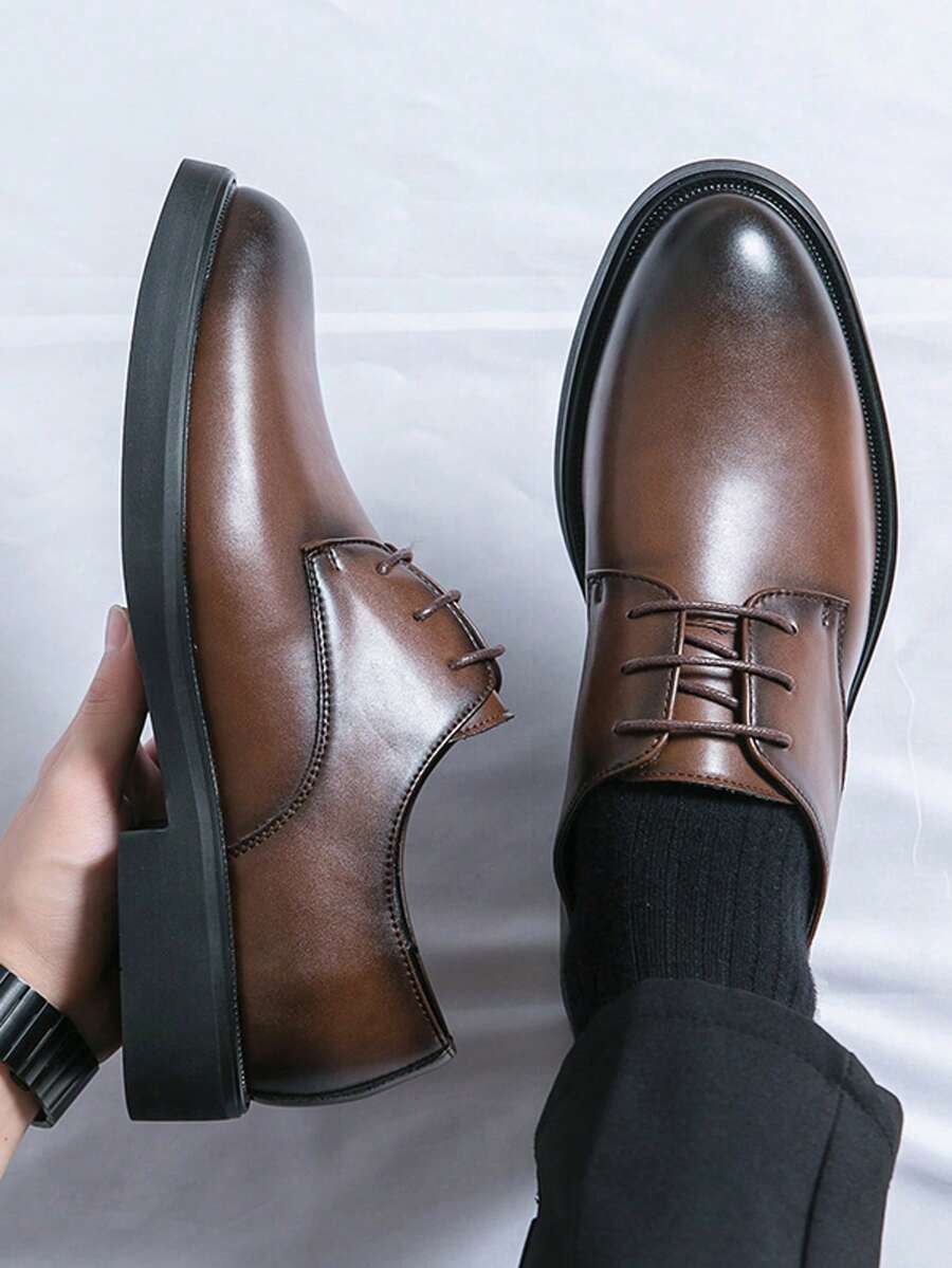 Men's Round Toe Derby Shoes