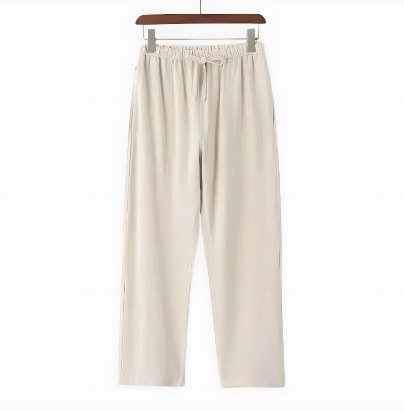 Men's Straight Leg Drawstring Trousers