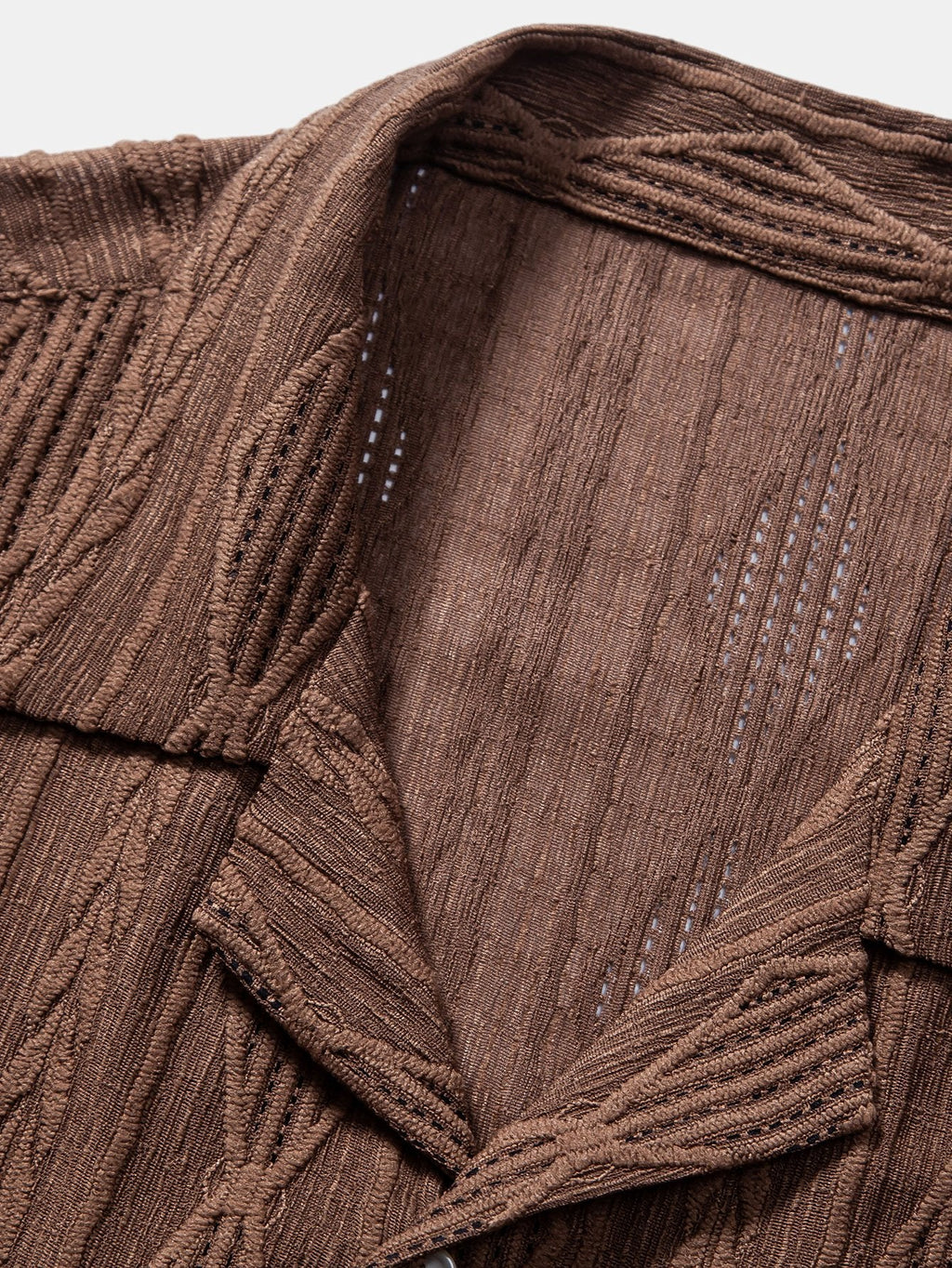 Men's Textured Button-Up Shirt
