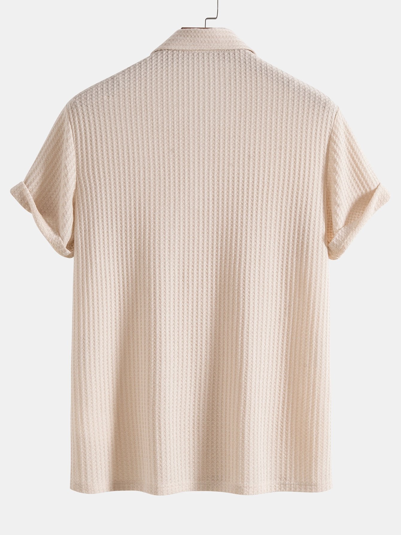 Men's Waffle Polo Shirt
