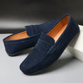 Mocassini uomo penny con cuciture