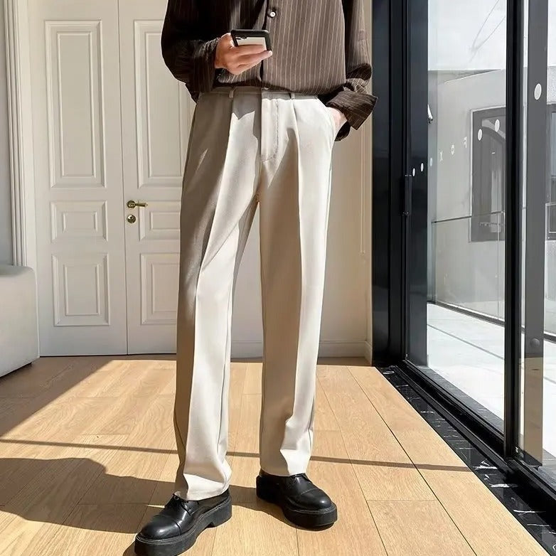 Pantaloni uomo con pinces