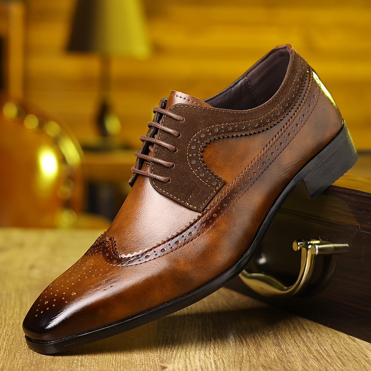 Scarpe Oxford uomo traforate