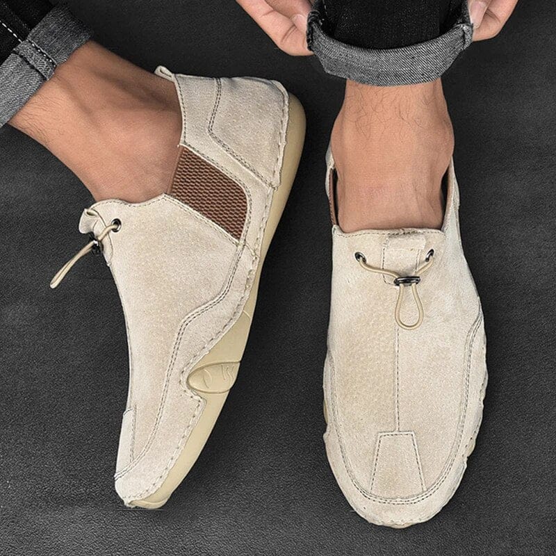 Scarpe uomo slip-on con inserti elastici