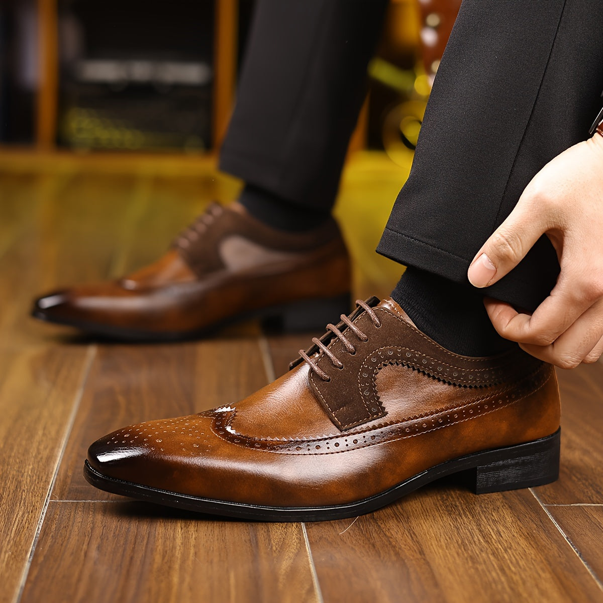 Men's Wingtip Brogue Shoes